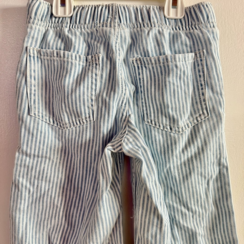 Wide-Leg Striped Denim Pants | Girls 6-7 - Picture 5 of 7